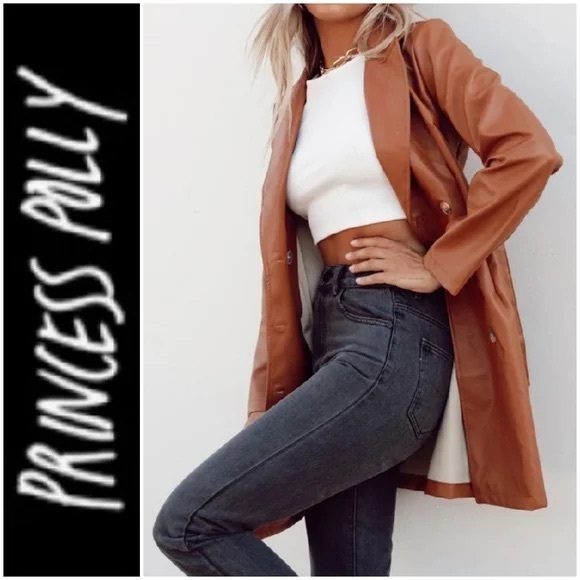Princess Polly Karie Leather Jacket - Picture 1 of 4